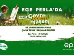 Minik ressamlar doğayı Ege Perla’da renklendiriyor